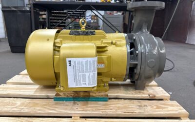 Worthington D824 6x4x10 All Iron Build Mounted to 25 Hp Motor 1800 Rpms