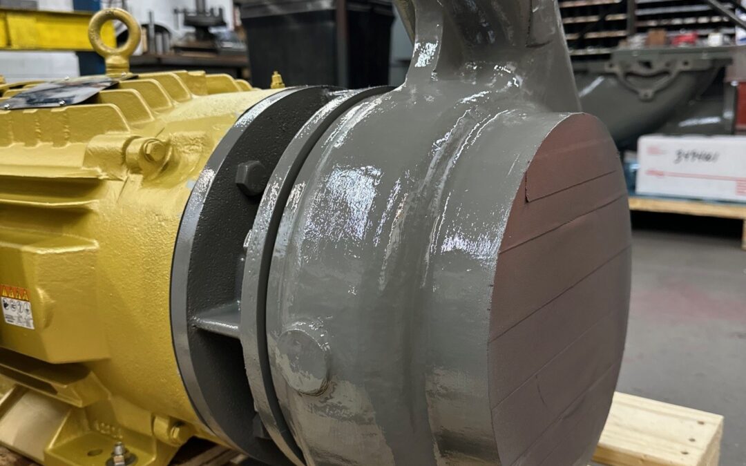 Worthington D824 6x4x10 pump all iron construction on pallet at Thelco