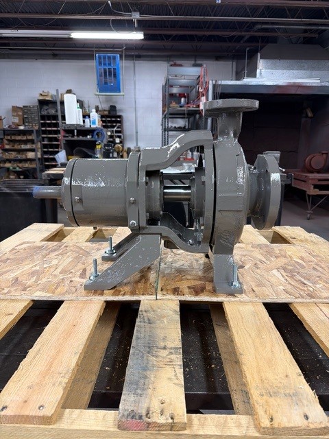 Thelco built Worthington D1012 3x1.5x8 all-iron fitted pump with a 7.50” trimmed and balanced impeller.