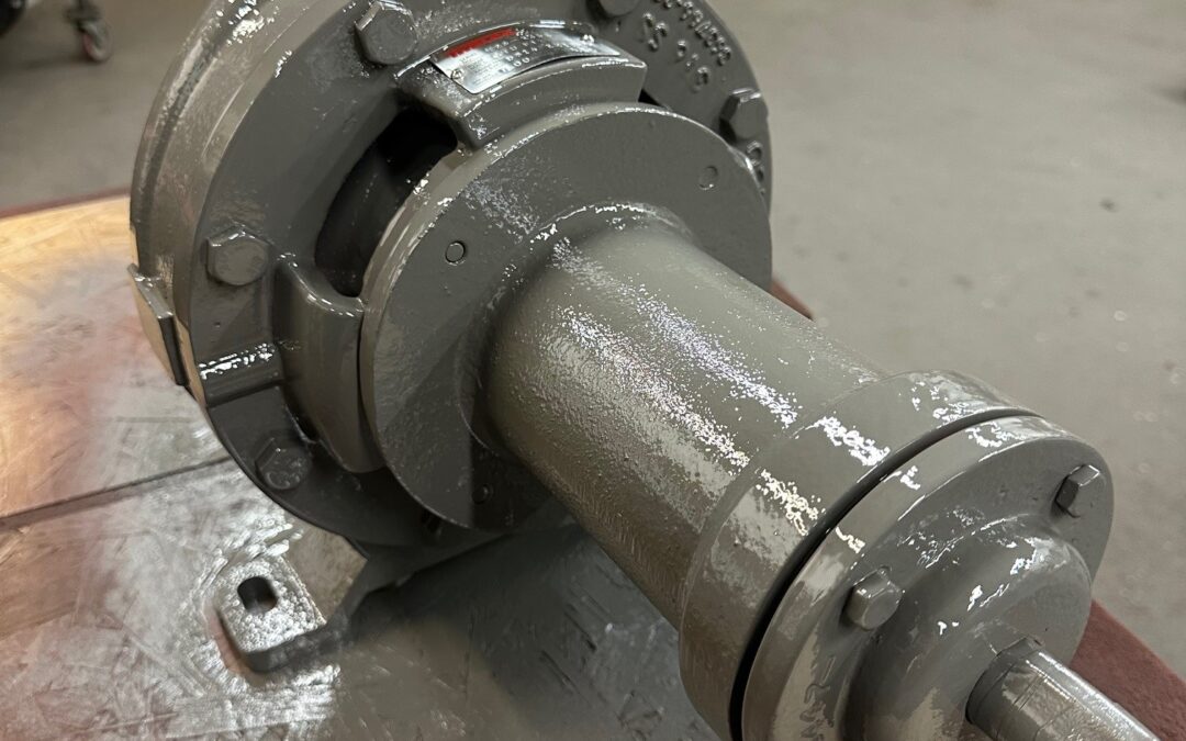 Worthington D814 2x1x8 all-iron pump with full 8.00-inch impeller supported by Thelco.