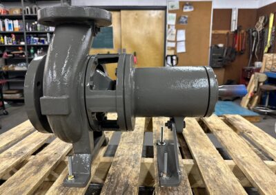 Thelco-supported Worthington D814 4x3x6 all-iron pump with a full-diameter impeller on a pallet.