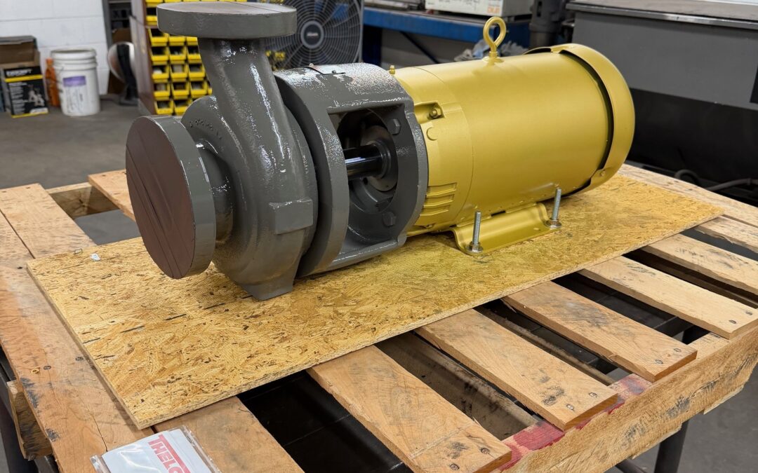 Worthington D1022 3x2x6 centrifugal pump built and assembled by Thelco