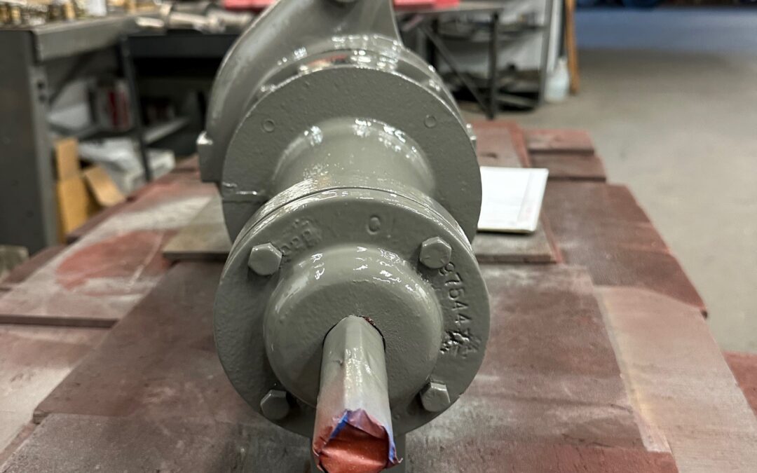 Worthington D824 3x2x5 threaded all iron centrifugal pump built and assembled at Thelco