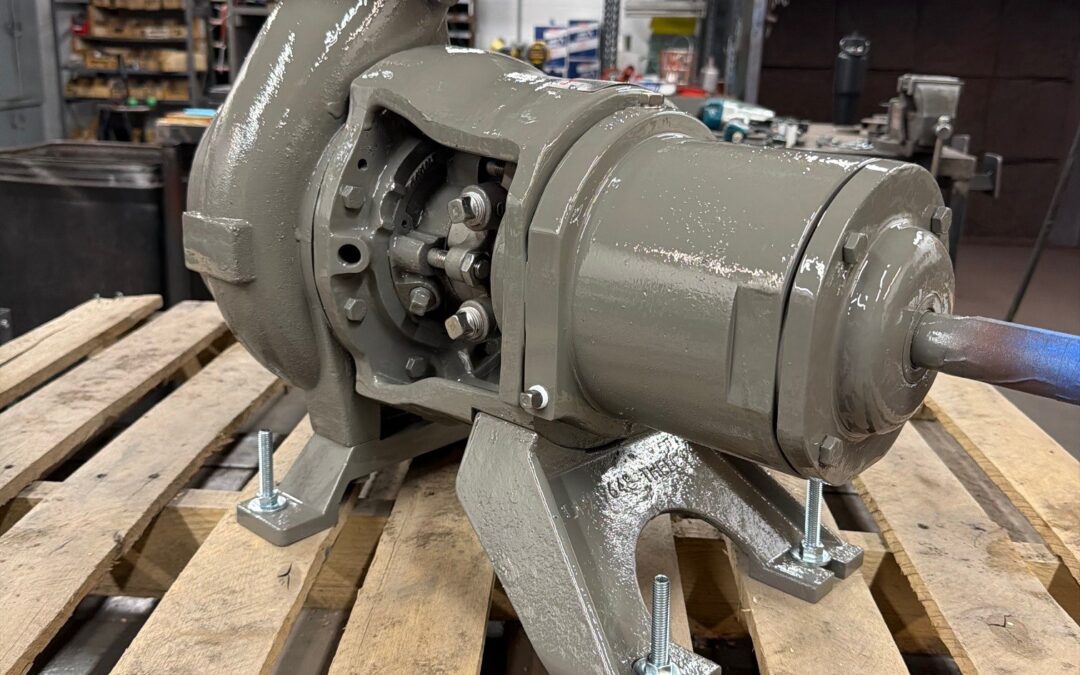 Worthington D1011 4x3x6 all iron pump with 5.90 diameter impeller installed by Thelco