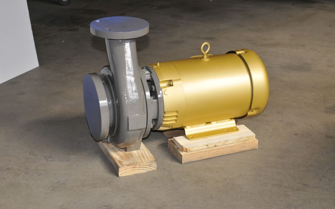 Worthington D824 4x3x8 pump all iron motor mounted with 10HP motor