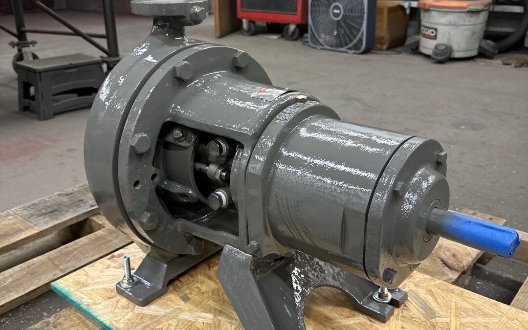 Worthington D1011 2x1x10 industrial centrifugal pump all iron construction