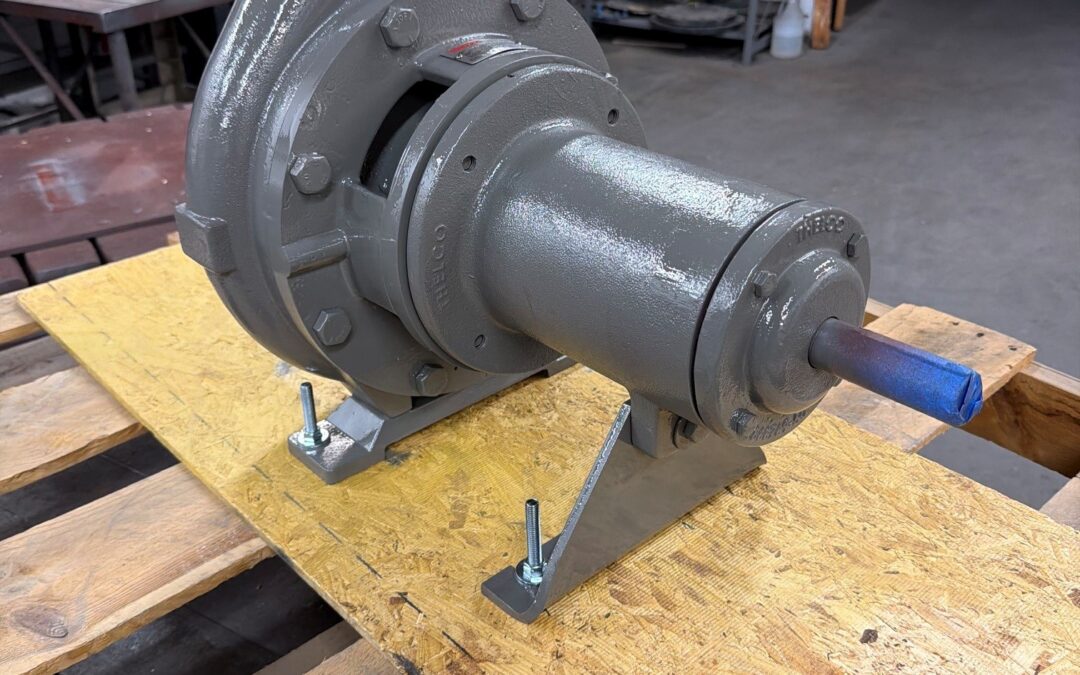 Worthington D814 4x3x10 pump impeller trimmed 8.80 inch all iron fitted