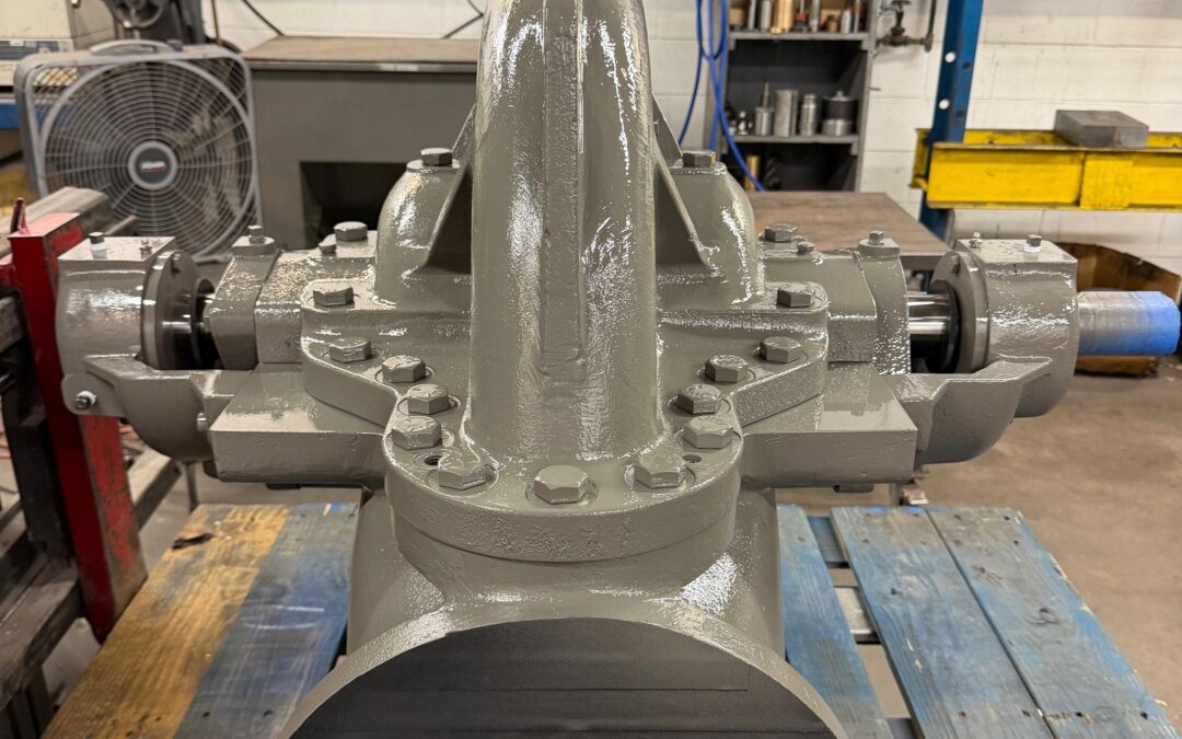 Worthington 6LR-18 industrial centrifugal pump with large diameter impeller