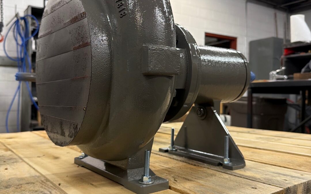 Worthington D814 6x4x8 industrial pump with trimmed and balanced impeller