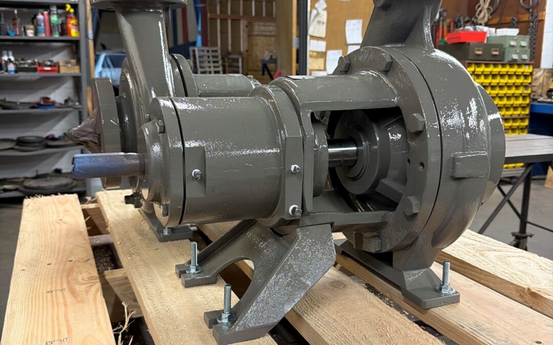 Worthington D1012 4x3x10 all iron centrifugal pump with full diameter impeller and inducer manufactured by Thelco